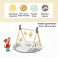 Gimnasio Nordico Infantil Madera Con Alfombra Actividades - imagen 7