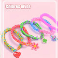 Kit de Gomitas Flor para Pulseras Infantil | Set Creativo para Armar Accesorios - imagen 7