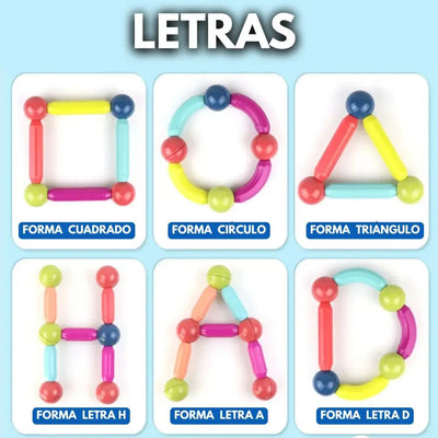 Bloques Magnéticos de Libre Armado 36 Piezas