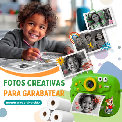 Pack x3 Rollos de Papel para Cámara Infantil - Repuesto de Impresión Instantánea