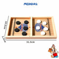Juego De Mesa Mini Hockey Con Puck Futbolito Con Dedos Niños - imagen 10