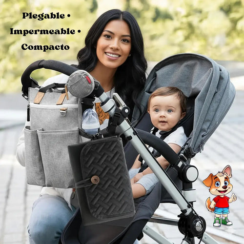Cambiador Impermeable Portátil para Bebé: Cómodo y Seguro