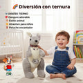 Peluche Canguro con Cría | Juguete Suave y Tierno para Niños - imagen 8