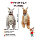 Peluche Canguro con Cría | Juguete Suave y Tierno para Niños - imagen 12