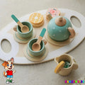 Juego De Té De Madera Infantl 15pcs Juguete Didáctico - imagen 7
