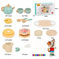 Juego De Té De Madera Infantl 15pcs Juguete Didáctico - imagen 9