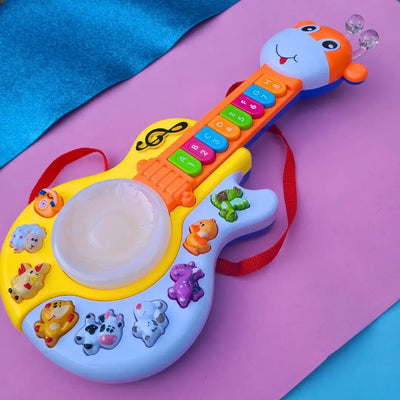 Guitarra Jirafa Con Luz Y Música Didáctica Para Bebé