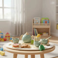 Juego De Té De Madera Infantl 15pcs Juguete Didáctico - imagen 10