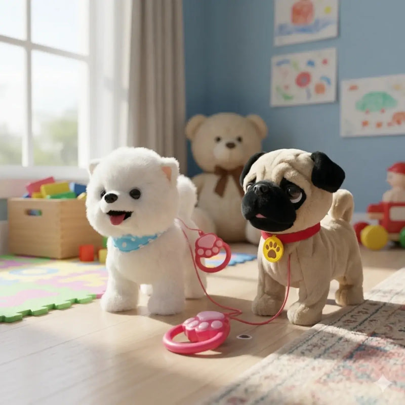 Perro Inteligente Peluche Camina Ladra Y Habla Repite Voces