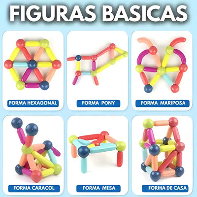 Bloques Magnéticos de Libre Armado 36 Piezas