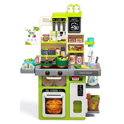 Cocinita de Juguete con Luces y Sonidos | Set de Cocina Infantil Educativo con Accesorios y Funciones Realistas
