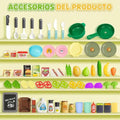 Cocinita de Juguete con Luces y Sonidos | Set de Cocina Infantil Educativo con Accesorios y Funciones Realistas - imagen 8
