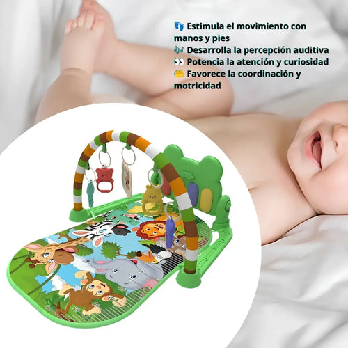 Alfombra Musical para Bebés con Actividades | Tapete Interactivo con Sonidos y Luces