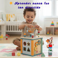 Cubo de Madera Actividades 5 en 1 para Bebés - imagen 9