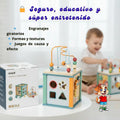 Cubo de Madera Actividades 5 en 1 para Bebés - imagen 11