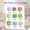 Bloques Magnéticos 88 Piezas tipo Minecraft - imagen 11