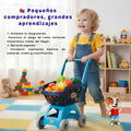 Carrito de Compras Infantil con Accesorios | Juguete de Imitación Educativo para Niños - imagen 2