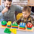Puzzle Montessori de Encastre y Formas | Juguete Educativo de Clasificación para Bebés y Niños - imagen 10