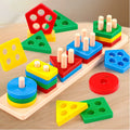 Puzzle Montessori de Encastre y Formas | Juguete Educativo de Clasificación para Bebés y Niños - imagen 1