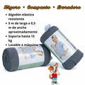 Fular Portabebé Ergonómico de Algodón Elástico | Cargador Suave y Seguro para Bebés - imagen 7