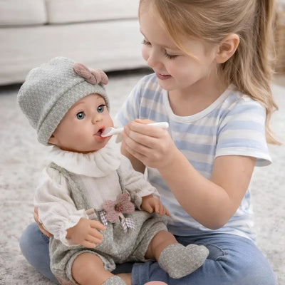 Muñeca Bebé Reborn 41cm con Accesorios | Bebote Realista para Juego de Cuidado Infantil
