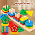 Puzzle Montessori de Encastre y Formas | Juguete Educativo de Clasificación para Bebés y Niños - imagen 4