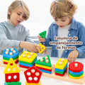 Puzzle Montessori de Encastre y Formas | Juguete Educativo de Clasificación para Bebés y Niños - imagen 3
