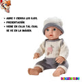 Muñeca Bebé Reborn 41cm con Accesorios | Bebote Realista para Juego de Cuidado Infantil - imagen 8