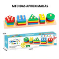 Puzzle Montessori de Encastre y Formas | Juguete Educativo de Clasificación para Bebés y Niños - imagen 7