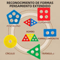 Puzzle Montessori de Encastre y Formas | Juguete Educativo de Clasificación para Bebés y Niños - imagen 8