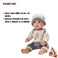 Muñeca Bebé Reborn 41cm con Accesorios | Bebote Realista para Juego de Cuidado Infantil - imagen 9