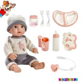 Muñeca Bebé Reborn 41cm con Accesorios | Bebote Realista para Juego de Cuidado Infantil - imagen 7
