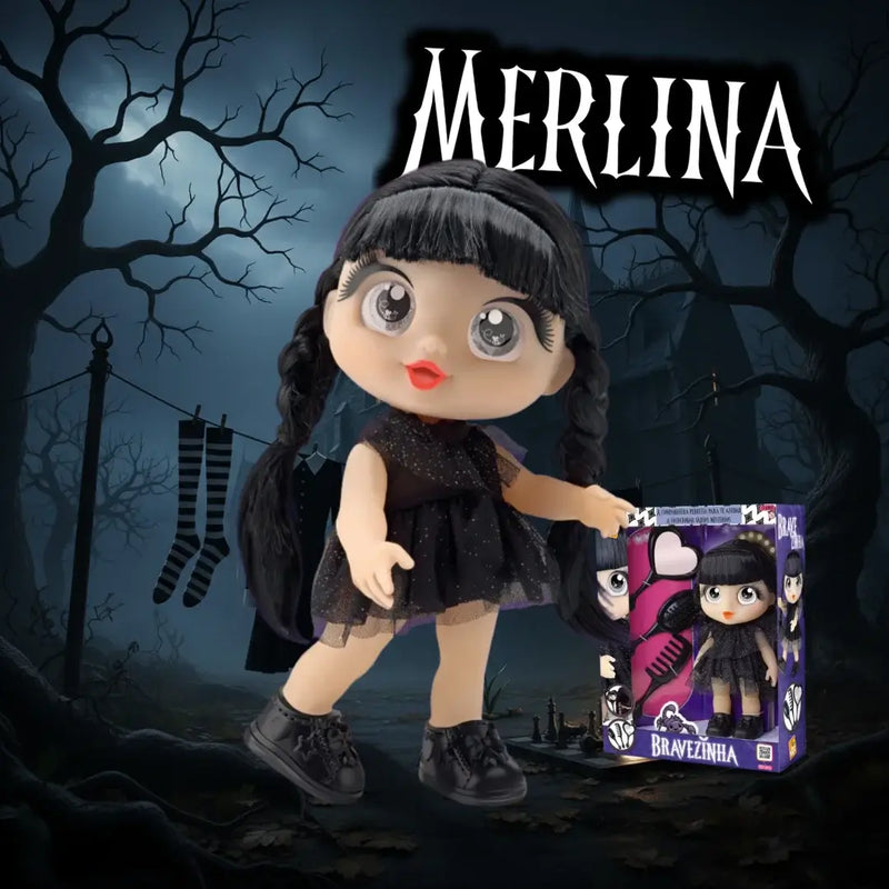 Merlina Muñeca Wednesday Infantil Animada
