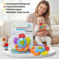 Mordillo Sonajero de Silicona para Bebé | Juguete Sensorial Suave y Seguro - imagen 4
