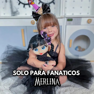 Merlina Muñeca Wednesday Infantil Animada