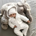 Peluche De Apego Elefante Hipoalergénico De Bebé - imagen 6