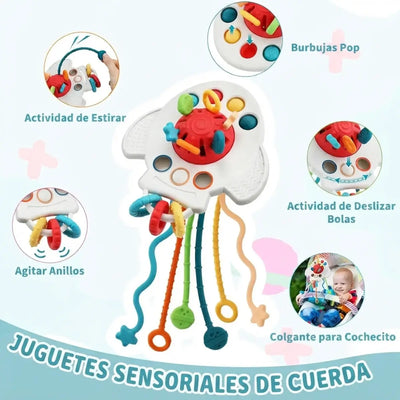 Pack 4 en 1 Juguetes Montessori | Kit Didáctico Infantil de Coordinación y Aprendizaje