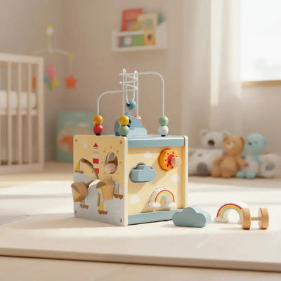 Cubo Didáctico 6 en 1 Multifunción Montessori