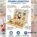 Pizarra 2 en 1: Imantada Con Piezas y Tizas - imagen 15