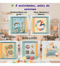 Cubo de Madera Actividades 5 en 1 para Bebés - imagen 4