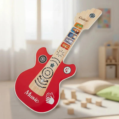 Guitarra eléctrica infantil con luces y sonidos musicales