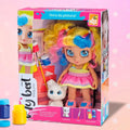 Muñeca Coloreable + Perrito + Pinturas Temperas - imagen 11
