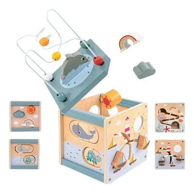 Cubo Didáctico 6 en 1 Multifunción Montessori