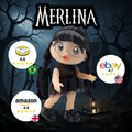Merlina Muñeca Wednesday Infantil Animada - imagen 6