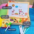 Pizarra 2 en 1: Imantada Con Piezas y Tizas - imagen 10