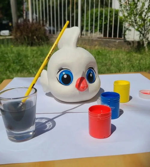 Figuras de Vinilo para Pintar + Temperas + Pincel - Diversión sin Pantallas